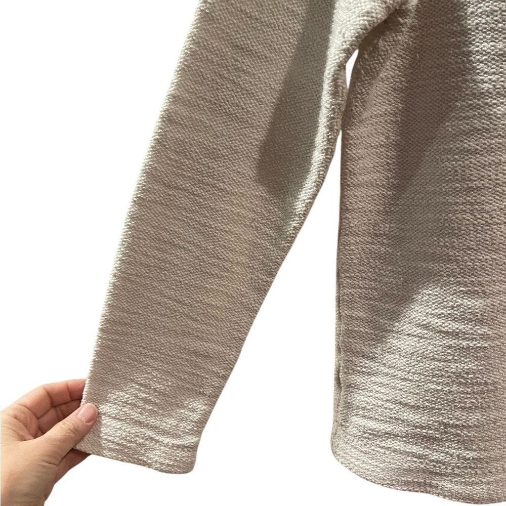 Loft Ann Taylor Women’s Sweater Cream Round Neck Long Sleeve Petite Small - Picture 6 of 7